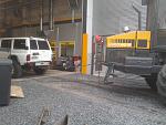 vedin tuon patrollilla halliin. kone painaa noin 26500kg