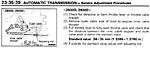 kick down throttle cable adjustment 607