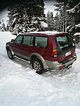 Pakuksi rekattu Sport Pajero vm. 2000.