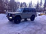 pajero uusilla rinkuloilla