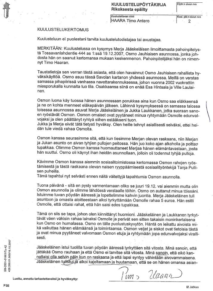 Esitutkintapytkirjat ovat julkisia asiakirjoja3