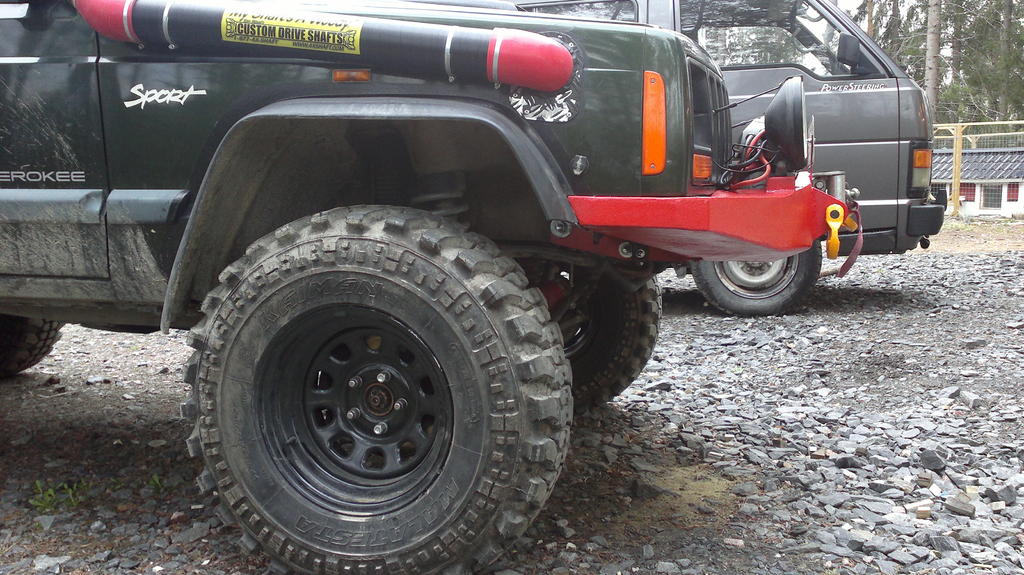 Etuylityst tuli lis, mutta puskurin alareunasta katosi 10-15cm...