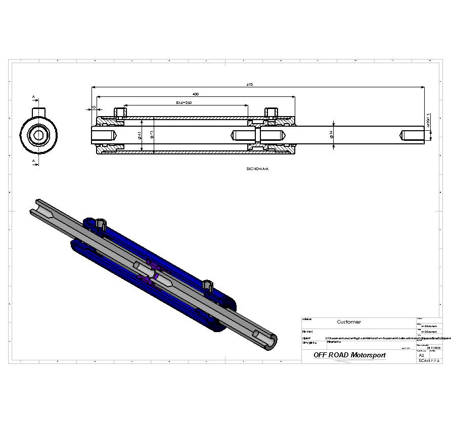 ohjaus sylinteri d63
