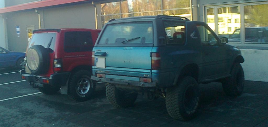 Vertailukuva vakio Pajero ja Antero