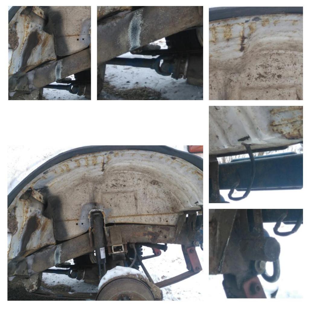 Mihink se isompi rengas ottaa kiinni? Tulipeltiin, akkukotelon kyhmyyn, lehtijousen taka-osaan+runkoon, etuosaan ja pahiten etupuskurin kiinnitys putkeen.